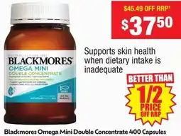 Chemist Warehouse Blackmores Omega Mini Double Concentrate offer
