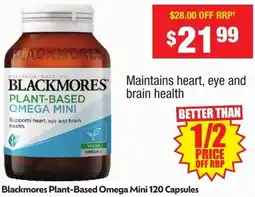 Chemist Warehouse Blackmores Plant-Based Omega Mini offer
