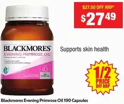 Chemist Warehouse Blackmores Evening Primrose Oil offer