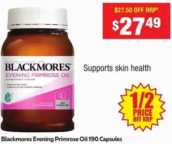 Chemist Warehouse Blackmores Evening Primrose Oil offer