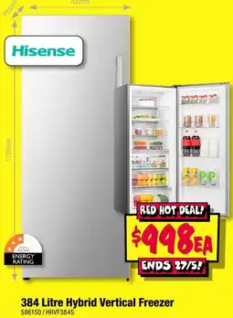 JB Hi-Fi Hybrid Vertical Freezer offer