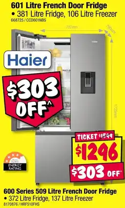 JB Hi-Fi 600 Series French Door Fridge offer