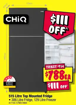 JB Hi-Fi Top Mounted Fridge offer