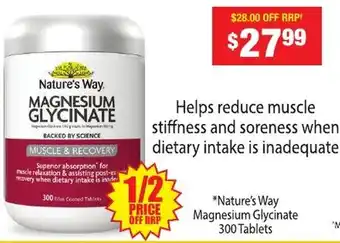 Chemist Warehouse Nature's Way Magnesium Glycinate offer