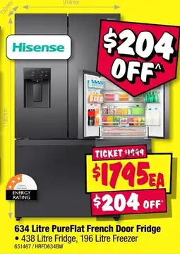 JB Hi-Fi PureFlat French Door Fridge offer