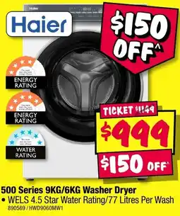 JB Hi-Fi 500 Series Washer Dryer offer