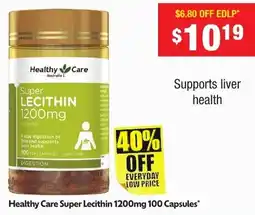 Chemist Warehouse Healthy Care Super Lecithin 1200mg offer