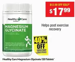 Chemist Warehouse Healthy Care Magnesium Glycinate offer