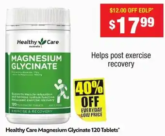 Chemist Warehouse Healthy Care Magnesium Glycinate offer