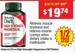 Chemist Warehouse Nature's Own High Strength Magnesium offer