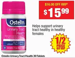 Chemist Warehouse Ostelin Urinary Tract Health offer