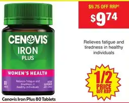 Chemist Warehouse Cenovis Iron Plus offer