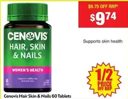 Chemist Warehouse Cenovis Hair Skin & Nails offer