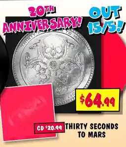 JB Hi-Fi Thirty seconds to mars offer