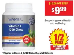 Chemist Warehouse Wagner Vitamin C 1000 Chewable offer