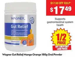 Chemist Warehouse Wagner Gut Relief Mango Orange Oral Powder offer