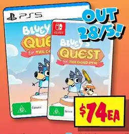 JB Hi-Fi Bluey's Quest for the Gold Pen offer