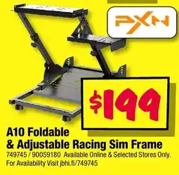 JB Hi-Fi A10 Foldable & Adjustable Racing Sim Frame offer