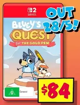 JB Hi-Fi Bluey's Quest for the Gold Pen offer
