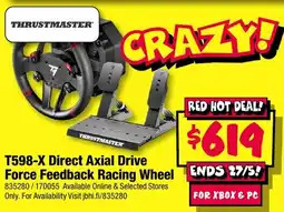 JB Hi-Fi T598-X Direct Axial Drive Force Feedback Racing Wheel offer