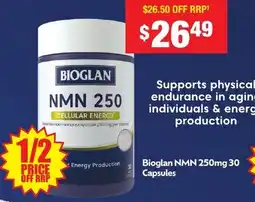 Chemist Warehouse Bioglan NMN 250mg offer
