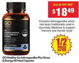 Chemist Warehouse GO Healthy Go Ashwagandha Plus Stress & Energy offer