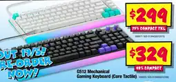 JB Hi-Fi G512 Mechanical Gaming Keyboard (Core Tactile) offer