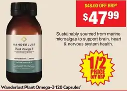Chemist Warehouse Wanderlust Plant Omega-3 offer