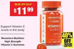 Chemist Warehouse Novomins Nutrition High Strength Vitamin C Gummies offer