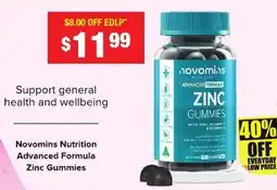 Chemist Warehouse Novomins Nutrition Advanced Formula Zinc Gummies offer
