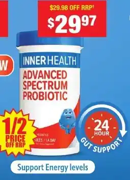 Chemist Warehouse Inner health advanced spectrum probiotic offer