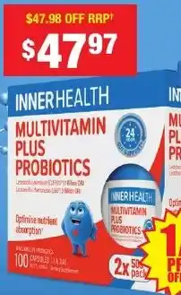 Chemist Warehouse Inner health multivitamin plus probiotics offer