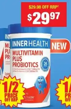 Chemist Warehouse Inner health multivitamin plus probiotics offer