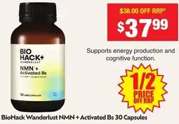 Chemist Warehouse BioHack Wanderlust NMN + Activated Bs offer