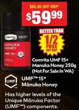 Chemist Warehouse Comvita UMF 15+ Manuka Honey offer