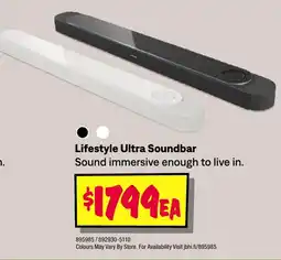JB Hi-Fi Lifestyle Ultra Soundbar offer