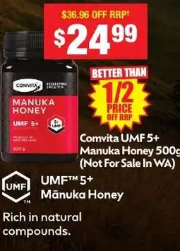 Chemist Warehouse Comvita UMF 5+ Manuka Honey offer