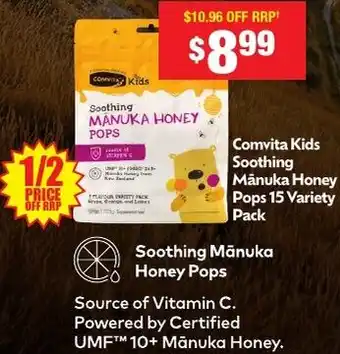 Chemist Warehouse Soothing Mänuka Honey Pops offer