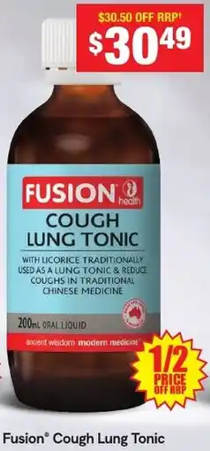 Chemist Warehouse Fusion Cough Lung Tonic offer