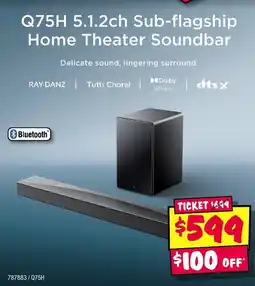 JB Hi-Fi Q75H 5.1.2ch Sub-flagship Home Theater Soundbar offer