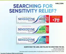 Chemist Warehouse Sensodyne Toothpaste offer