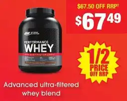 Chemist Warehouse Performance whey offer