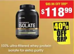 Chemist Warehouse Performance isolate offer