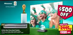 JB Hi-Fi 4K Ultra Short Throw Smart Projector offer