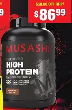 Chemist Warehouse Musashi recover high protein offer