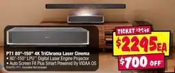 JB Hi-Fi PT1 80"-150" 4K TriChroma Laser Cinema offer