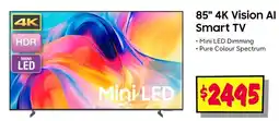 JB Hi-Fi 85" 4K Vision Al Smart TV offer