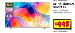 JB Hi-Fi 55" 4K Vision Al Smart TV offer