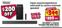 JB Hi-Fi HW-B650F 3.1 Channel Soundbar With Dolby Atmos offer