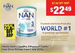 Chemist Warehouse Nestle NANS OptiPro 3 Premium Toddler Milk Drink Powder From 1 Year offer